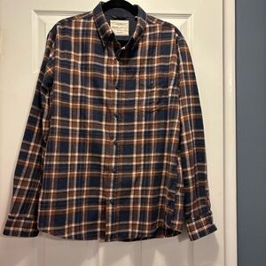 Weatherproof Blue and Orange Checkered Shirt